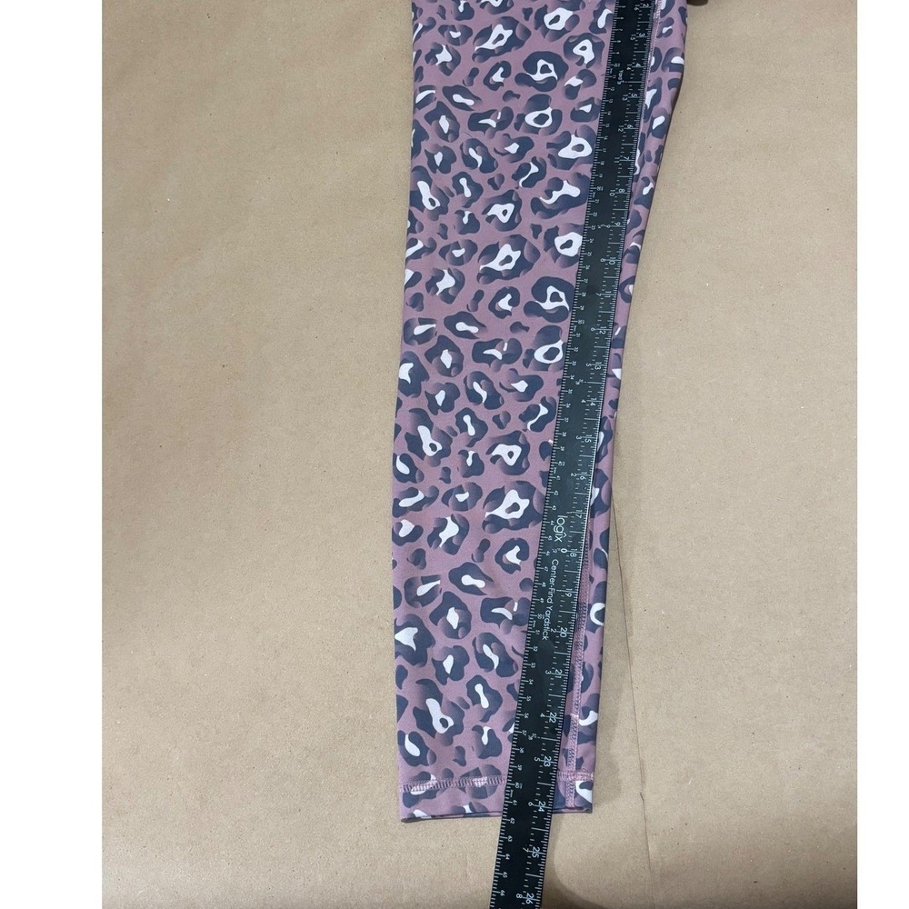 WALKPOP Mauve Leopard Leggings Women Size S - Picture 2 of 8